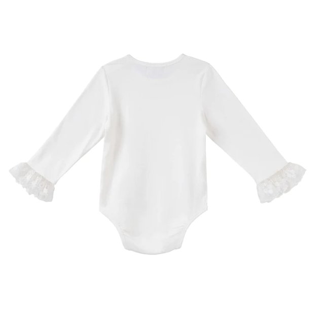 Bunny Floral Lace Cuff Bodysuit - Marval Designs