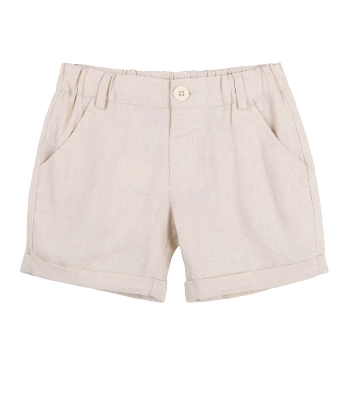 Designer Kidz Finley Linen Shorts - Marval Designs