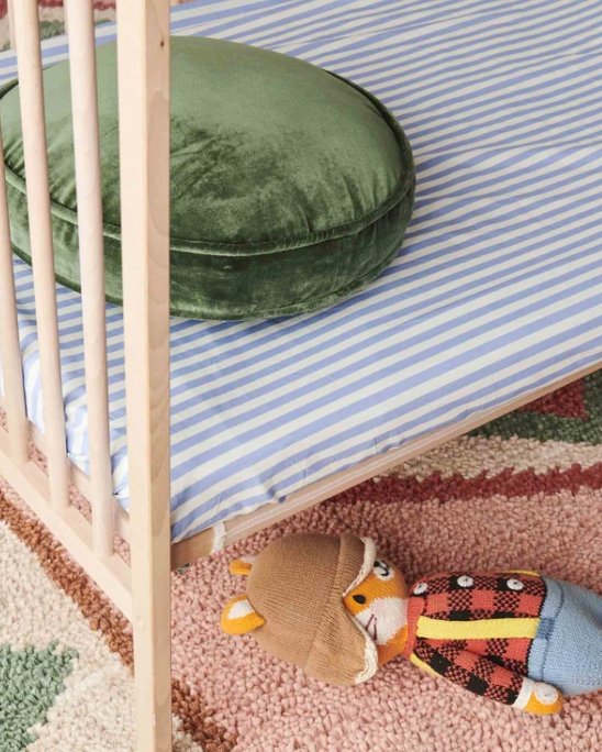 Kip & Co Seaside Stripe Baby Fitted Bassinet Sheet - Marval Designs