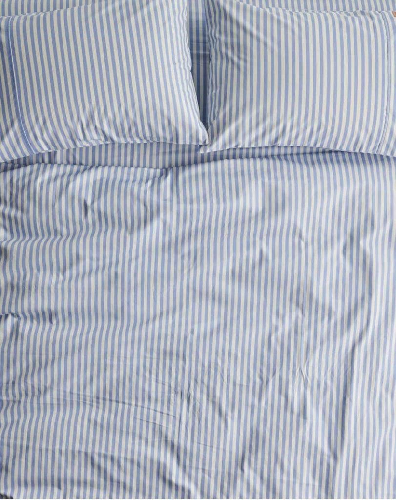 Kip & Co Seaside Stripe Organic Cotton Fitted Sheet - Marval Designs