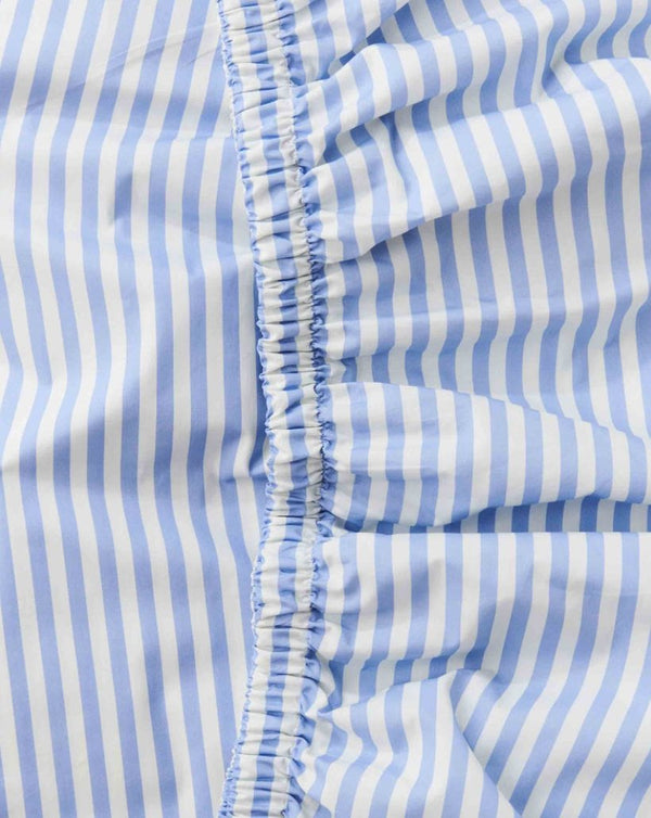 Kip & Co Seaside Stripe Organic Cotton Fitted Sheet - Marval Designs
