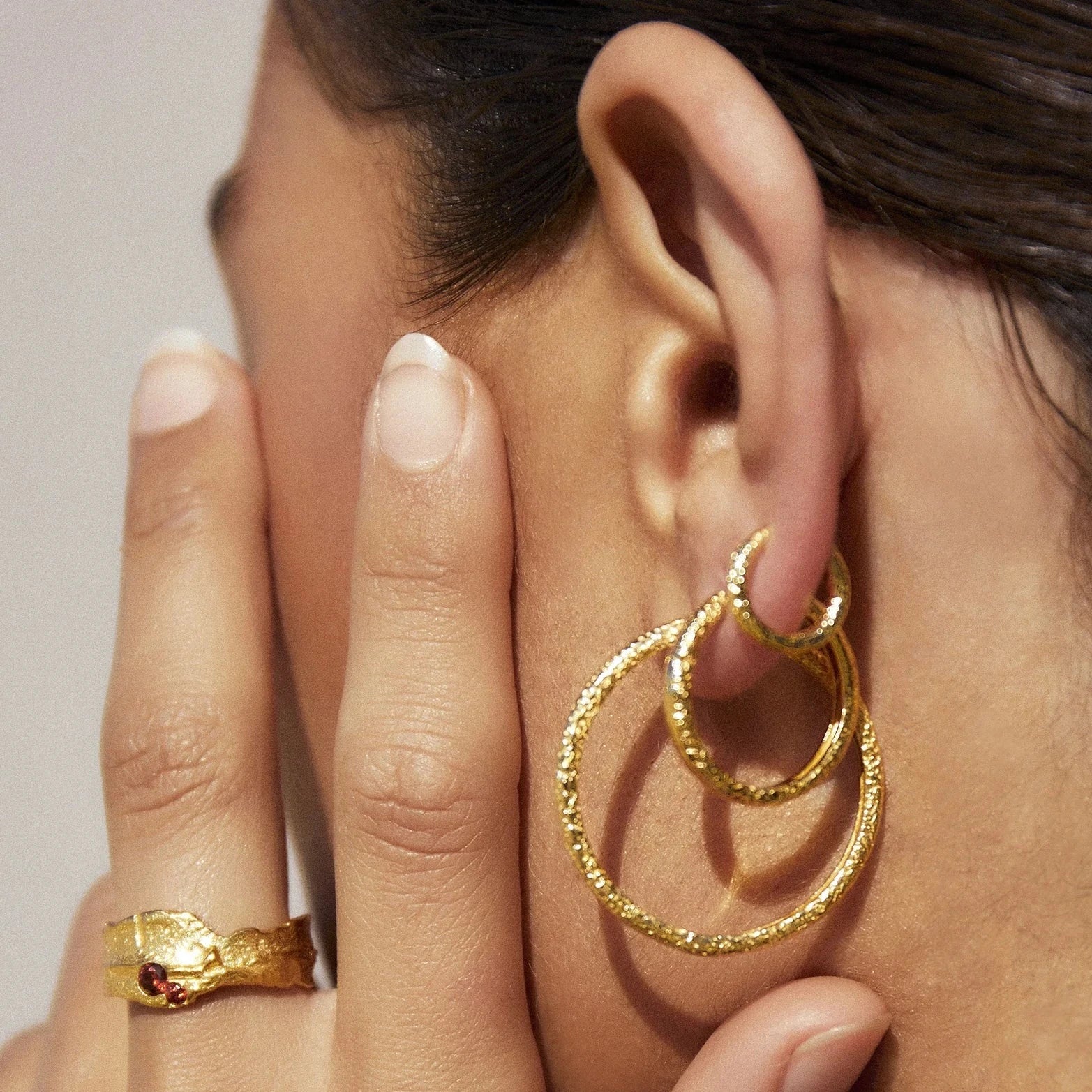 Arms of Eve Arabella Gold Hoop Earrings