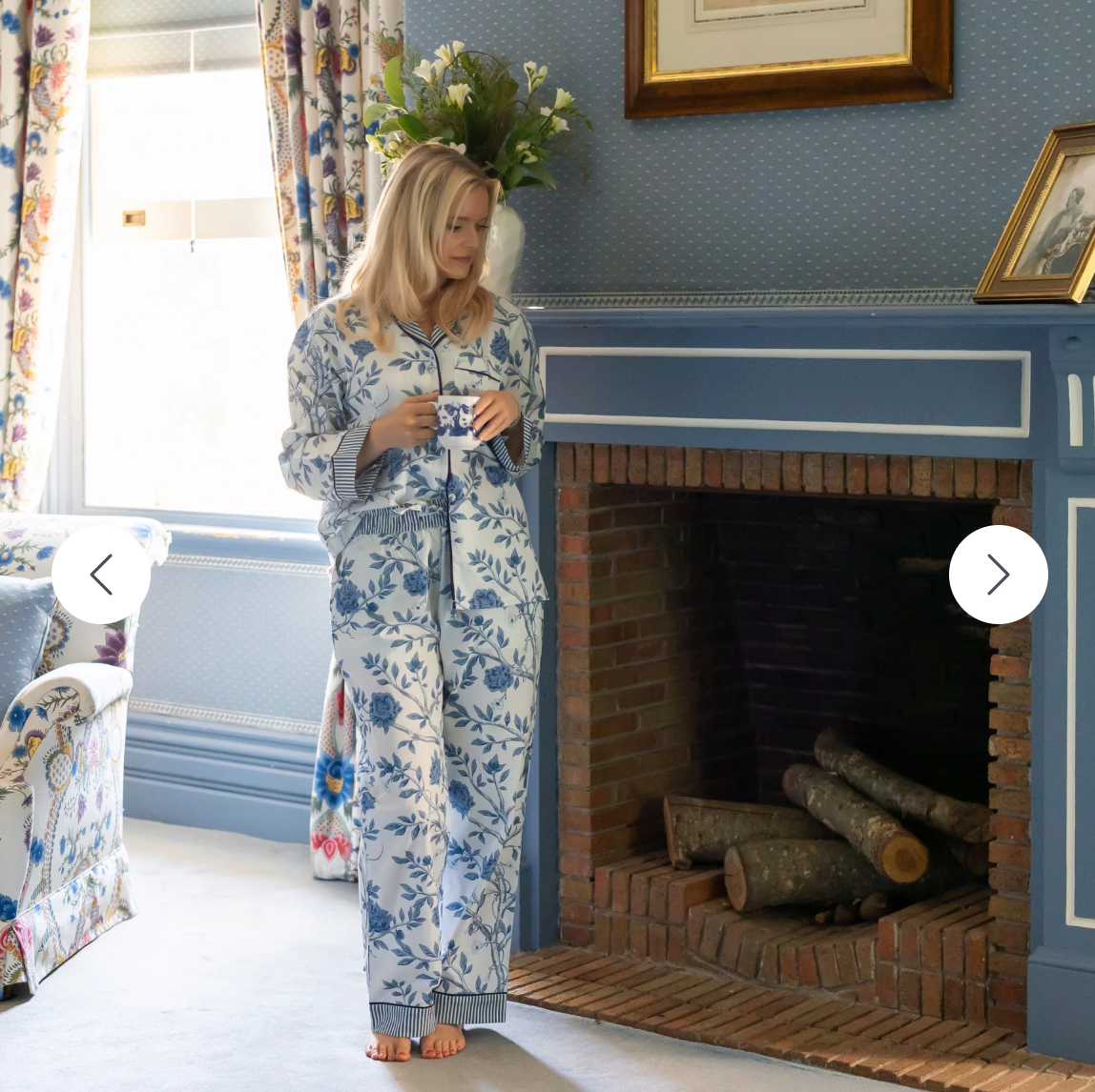 Versailles Blue Chinoiserie Pyjama Set