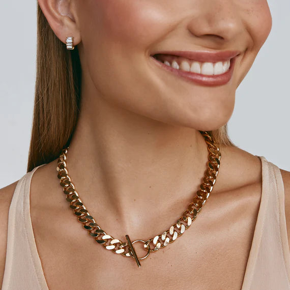 Fairley CHUNKY T-BAR CHAIN NECKLACE
