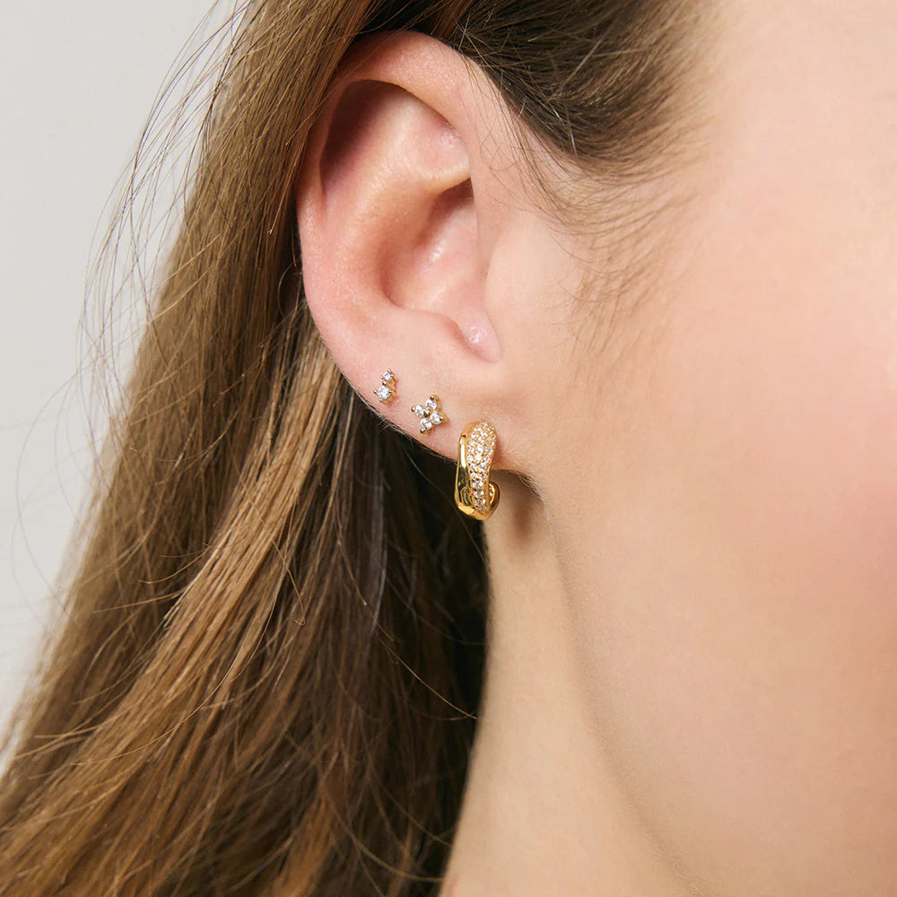 Jolie & Deen Diya Cartilage Studs Gold