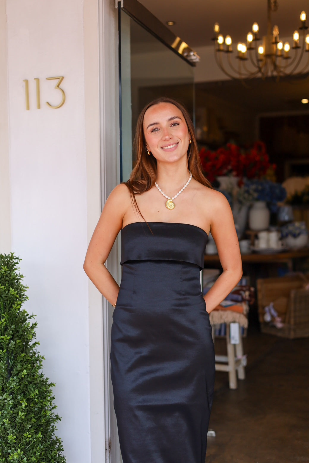 Hansen & Gretel Julia Taffeta Midi Dress