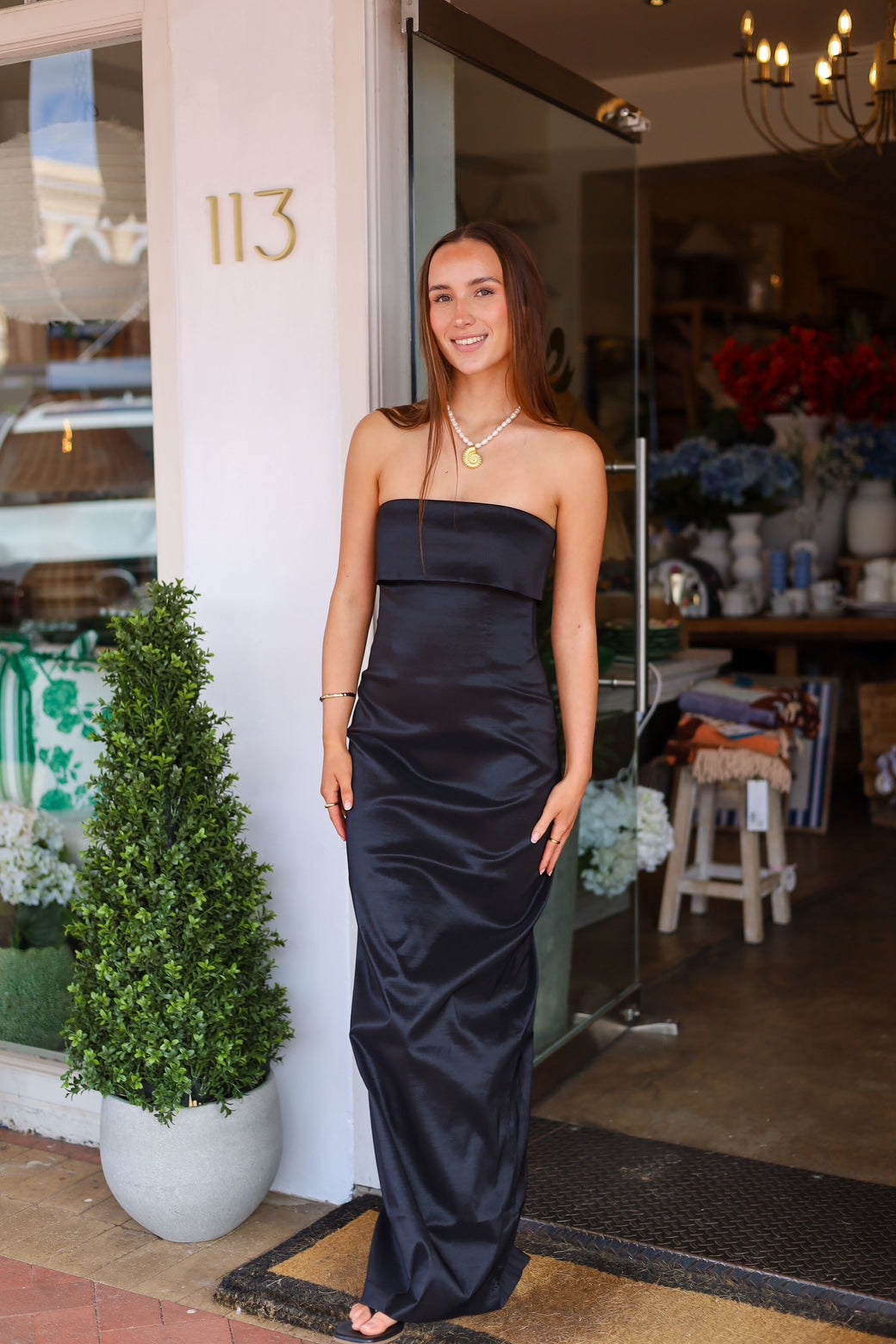 Hansen & Gretel Julia Taffeta Midi Dress