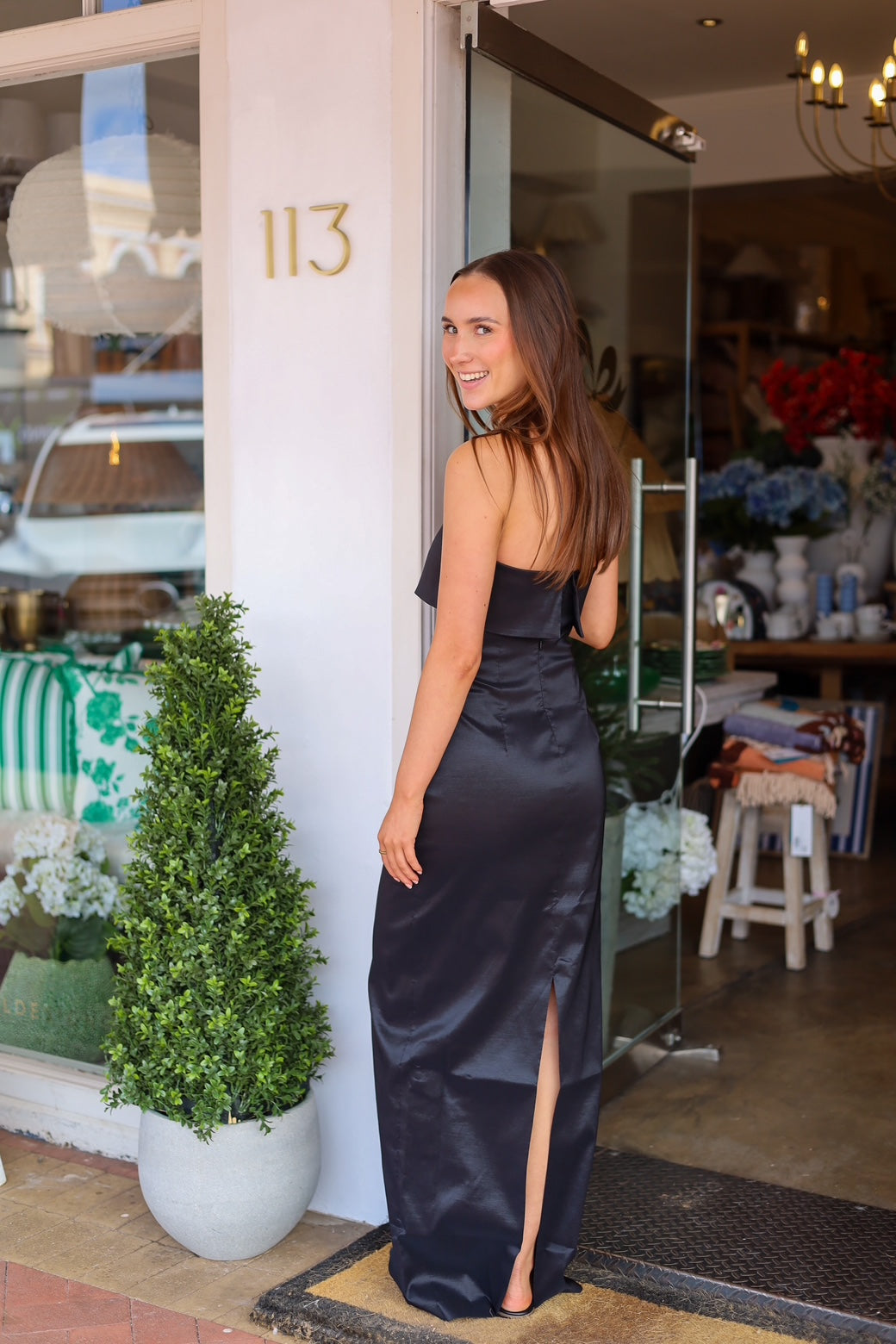 Hansen & Gretel Julia Taffeta Midi Dress