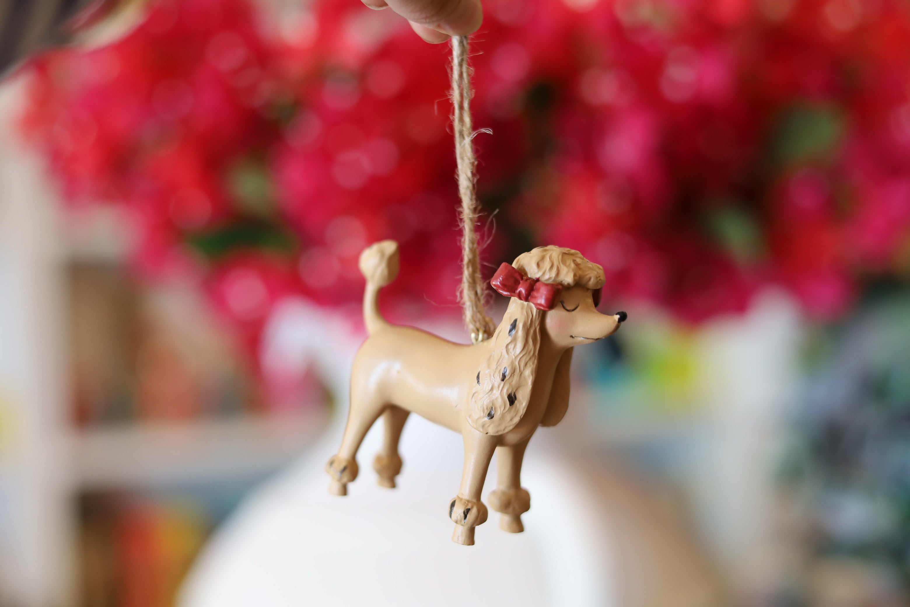 Lady Hanging Dog Ornament