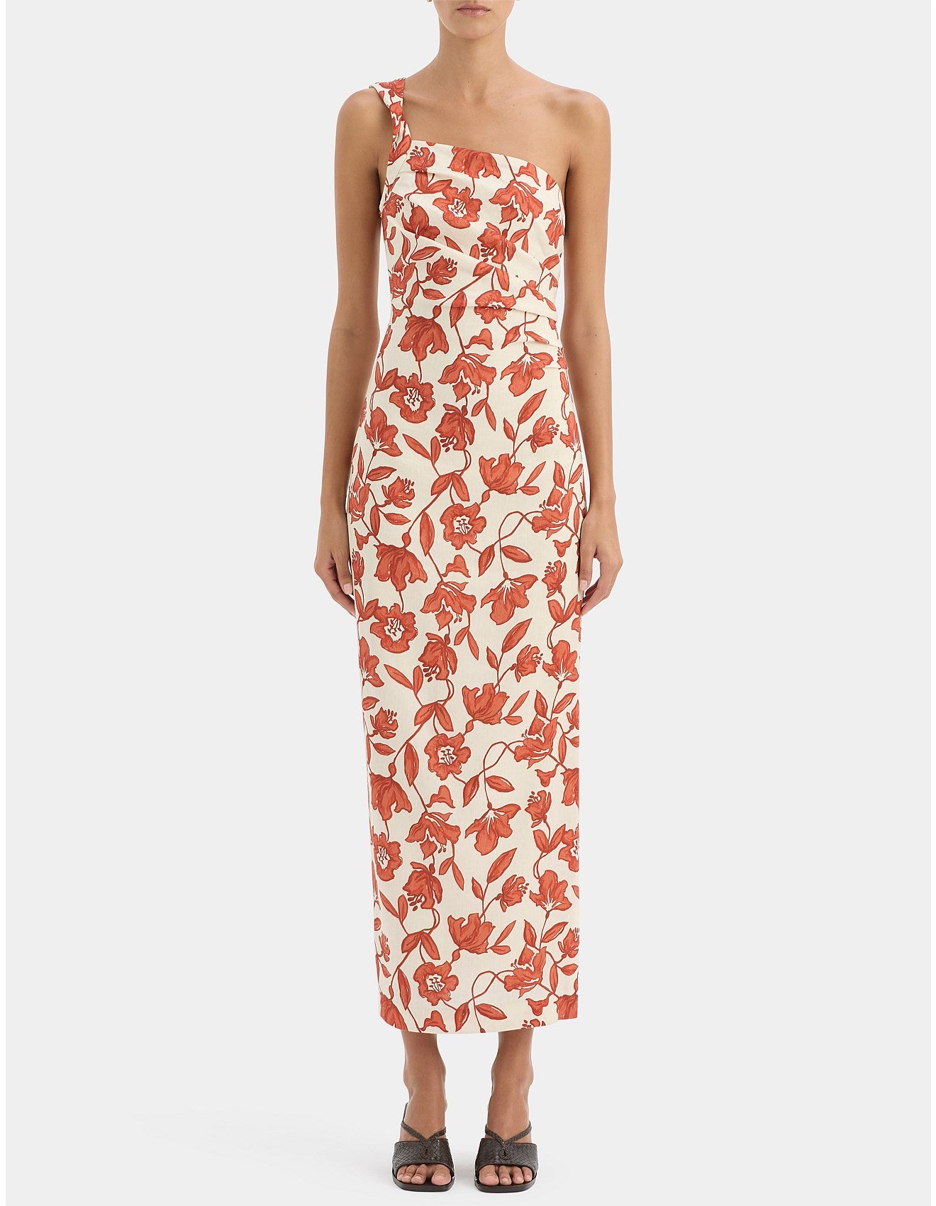 SIR. Chloe One Shoulder Midi Dress