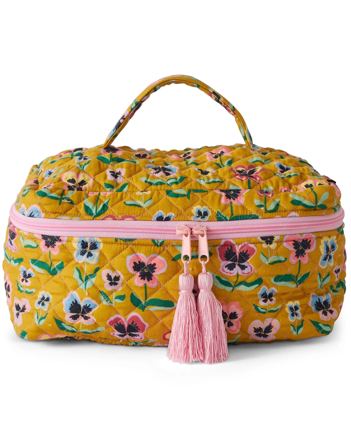 Kip & Co Pansy Quilted Cotton Toiletry Case