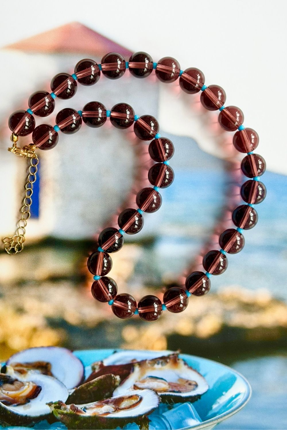 Bordeaux Bay Necklace – Mosk Melbourne jewellery at Marval Designs