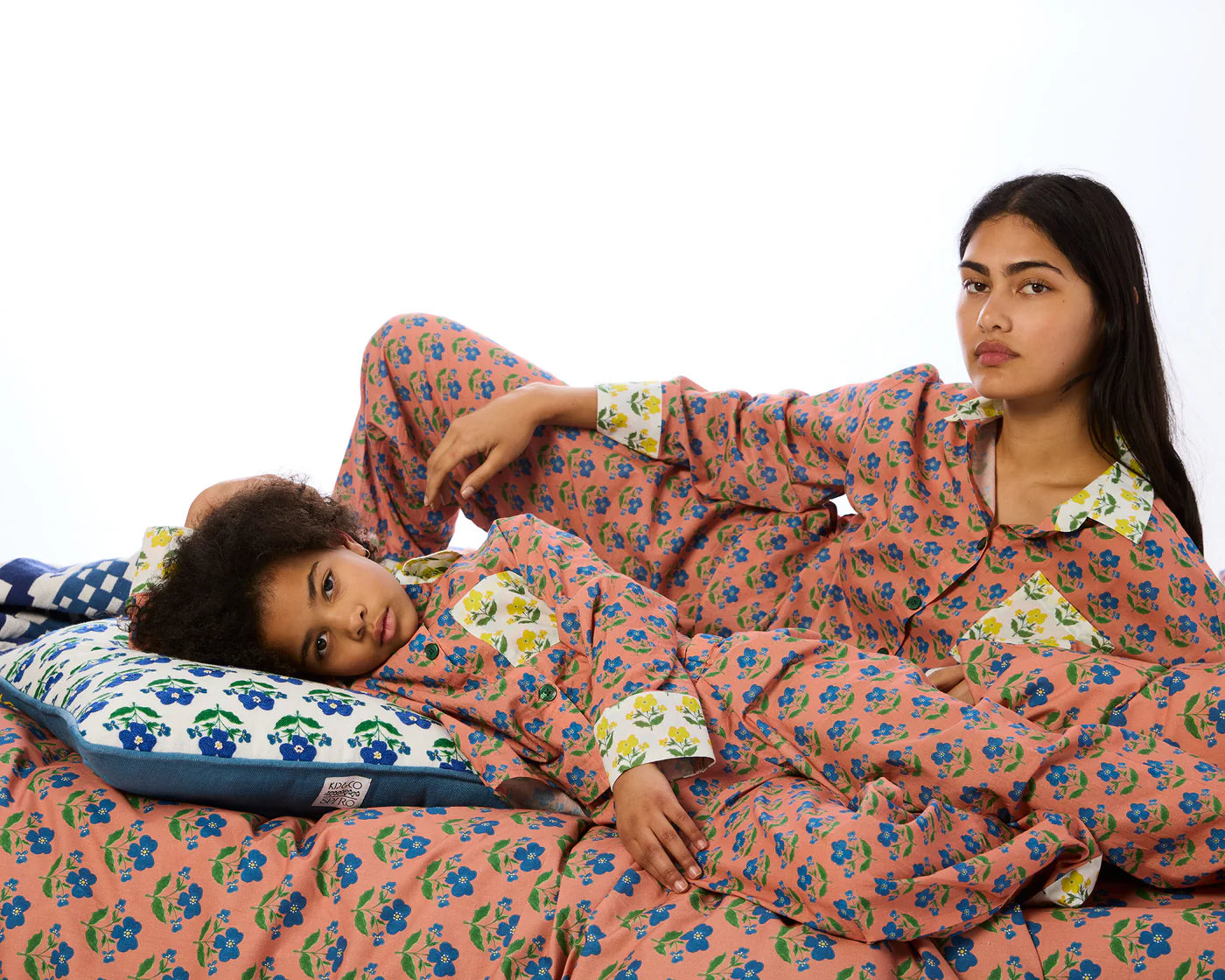 Kip & Co x Anna Spiro Indian Summer Rose Adult Organic Cotton Long Sleeve Pyjama Set