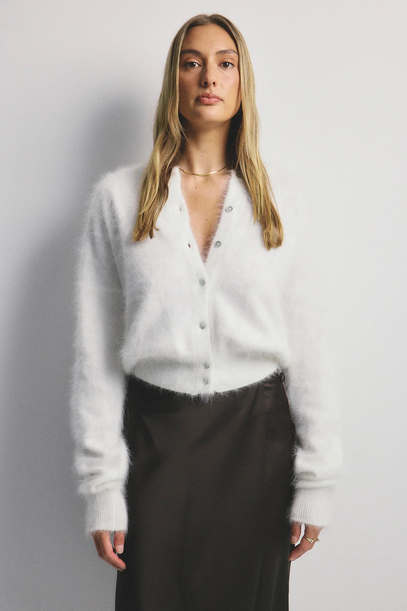 World Of Nomads Frankie Cashmere Crew Neck Cardigan