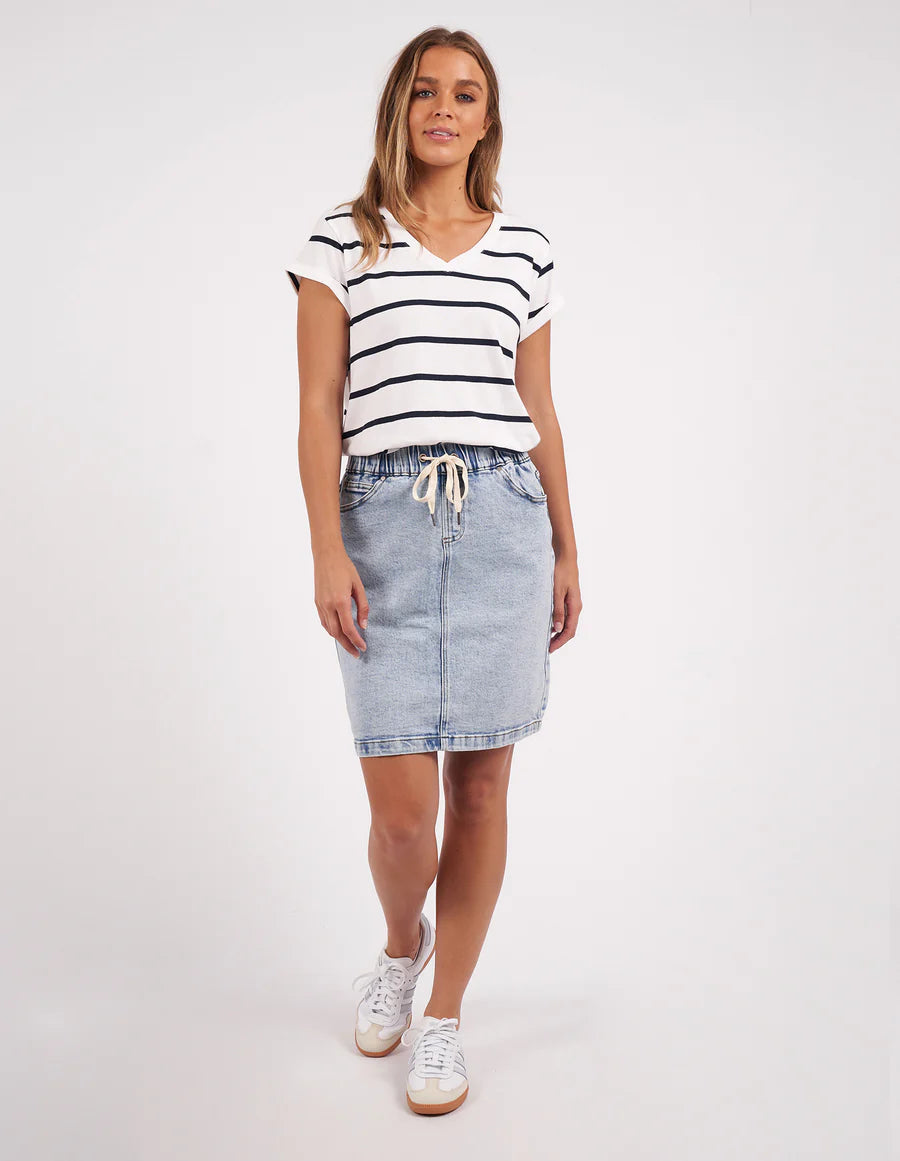Foxwood Manly Stripe Vee Tee