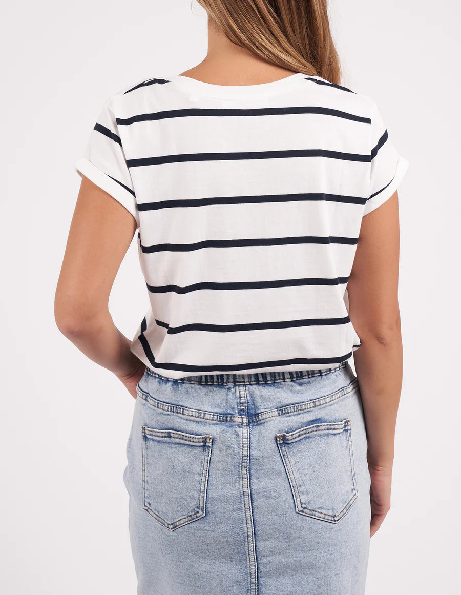 Foxwood Manly Stripe Vee Tee