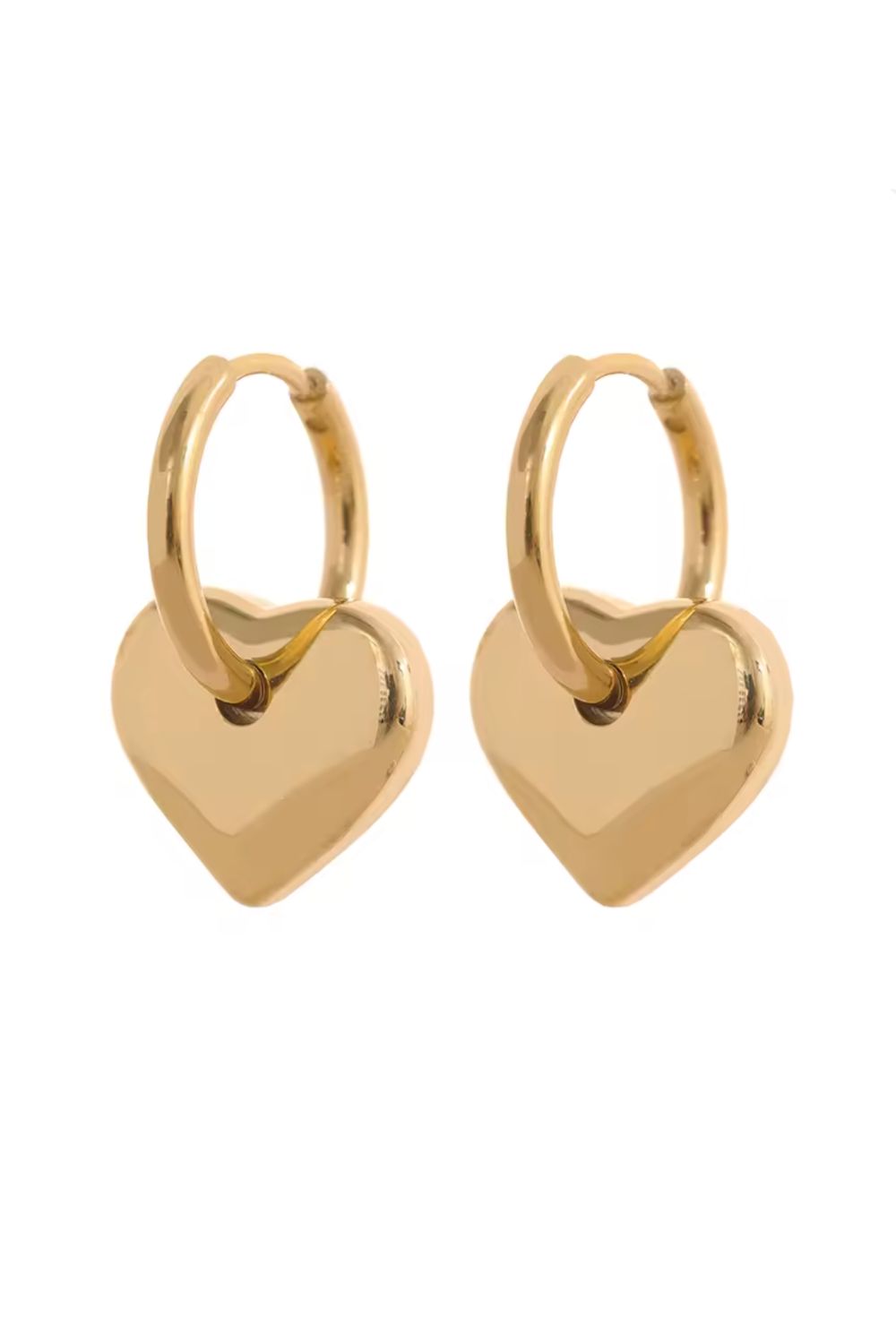 Heart Huggies - Gold – Mosk Melbourne jewellery at Marval Designs