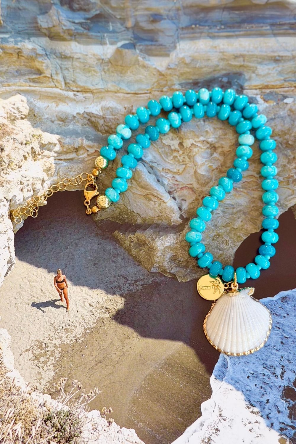 Capri Shell Necklace – Mosk Melbourne jewellery at Marval Designs