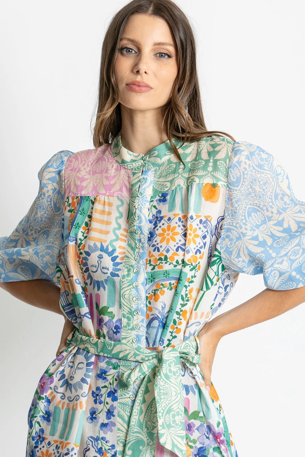 Kachel Riley Short Sleeve Mini Dress