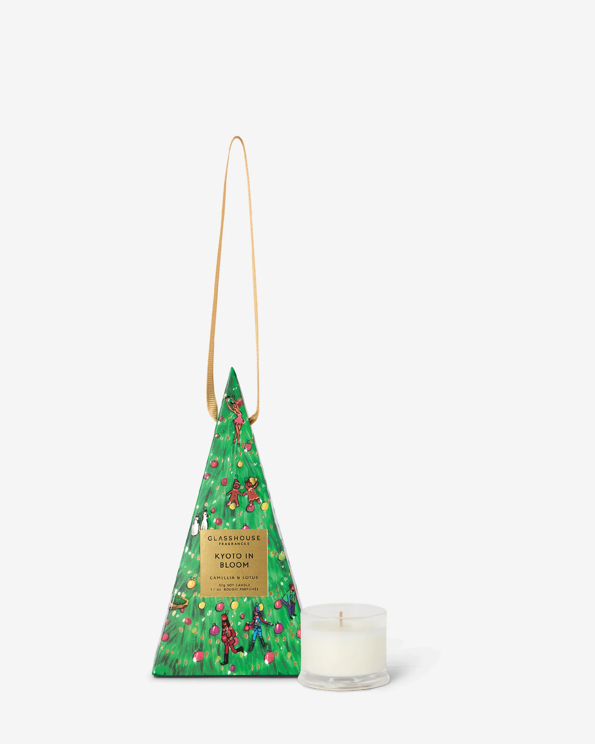 Glasshouse Christmas Bauble Candle 30g