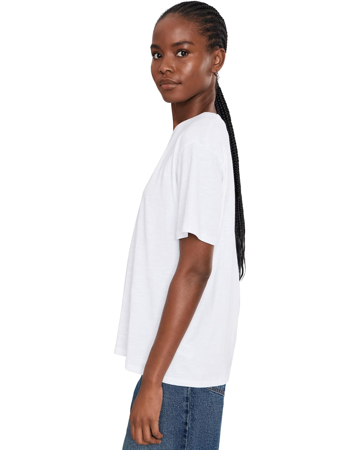 Splendid Louisa Boyfriend Short Sleeve Tee - White