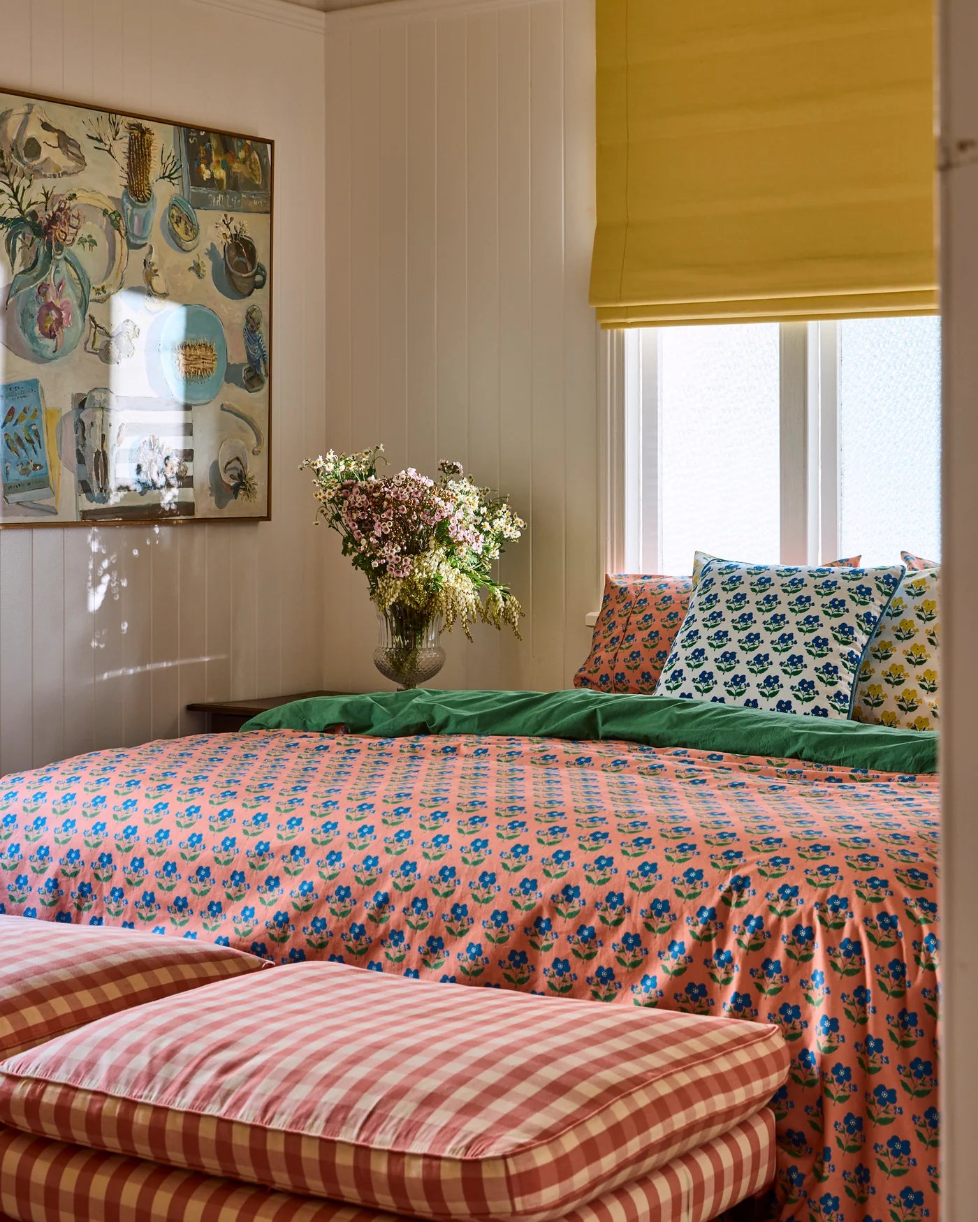 Kip & Co x Anna Spiro Indian Summer Rose Organic Cotton Quilt Cover