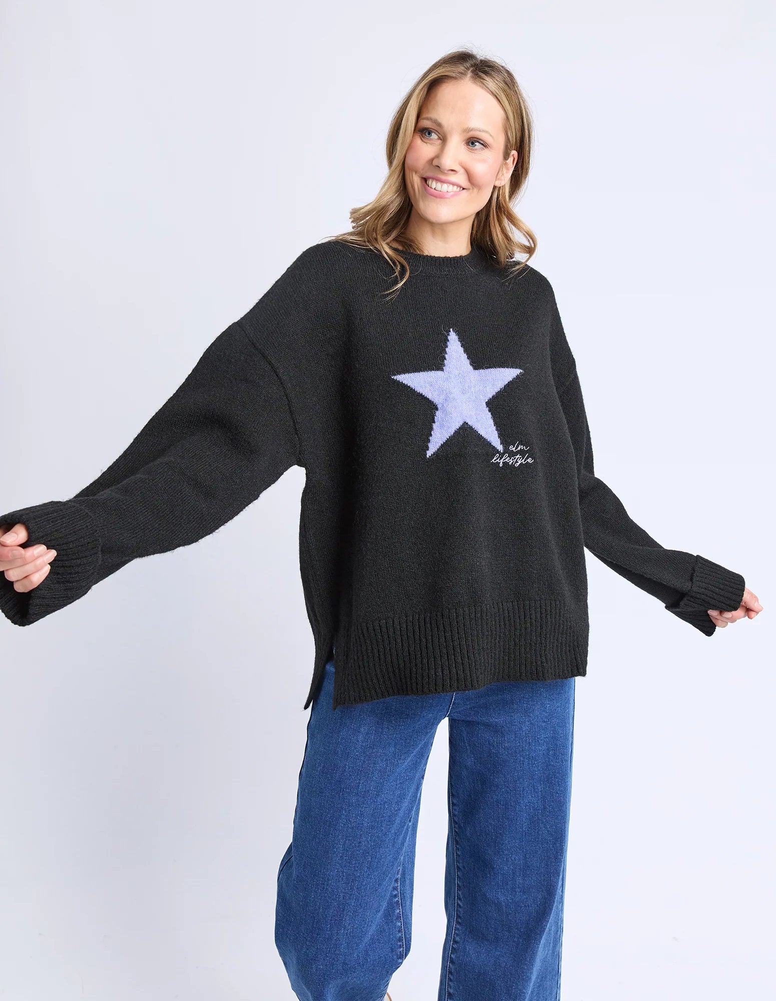Elm Star Intarsia Knit