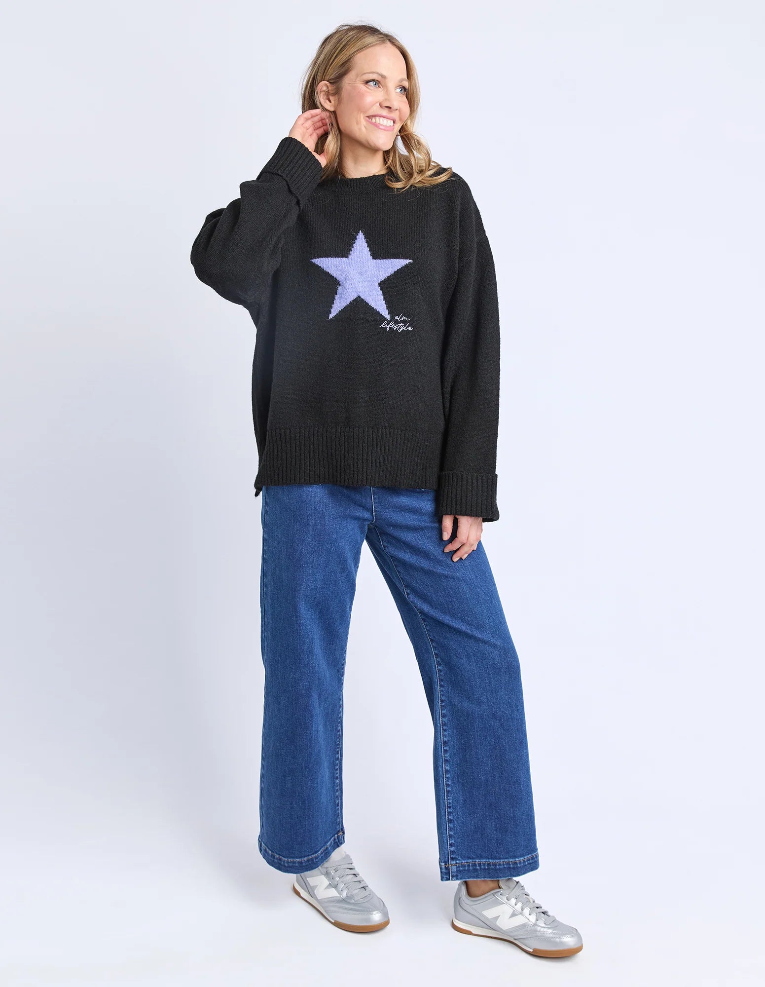 Elm Star Intarsia Knit