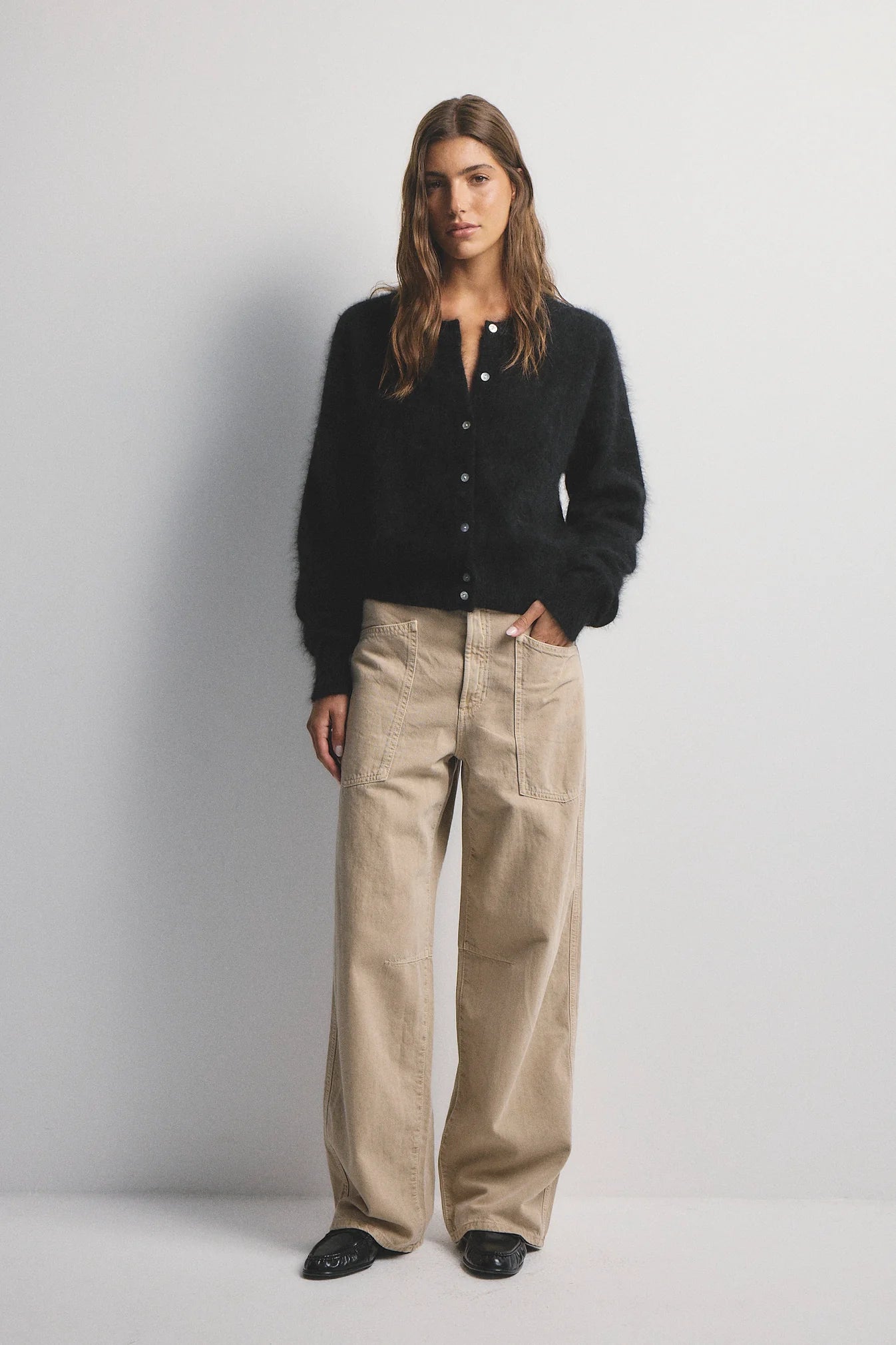 World Of Nomads Frankie Cashmere Crew Neck Cardigan