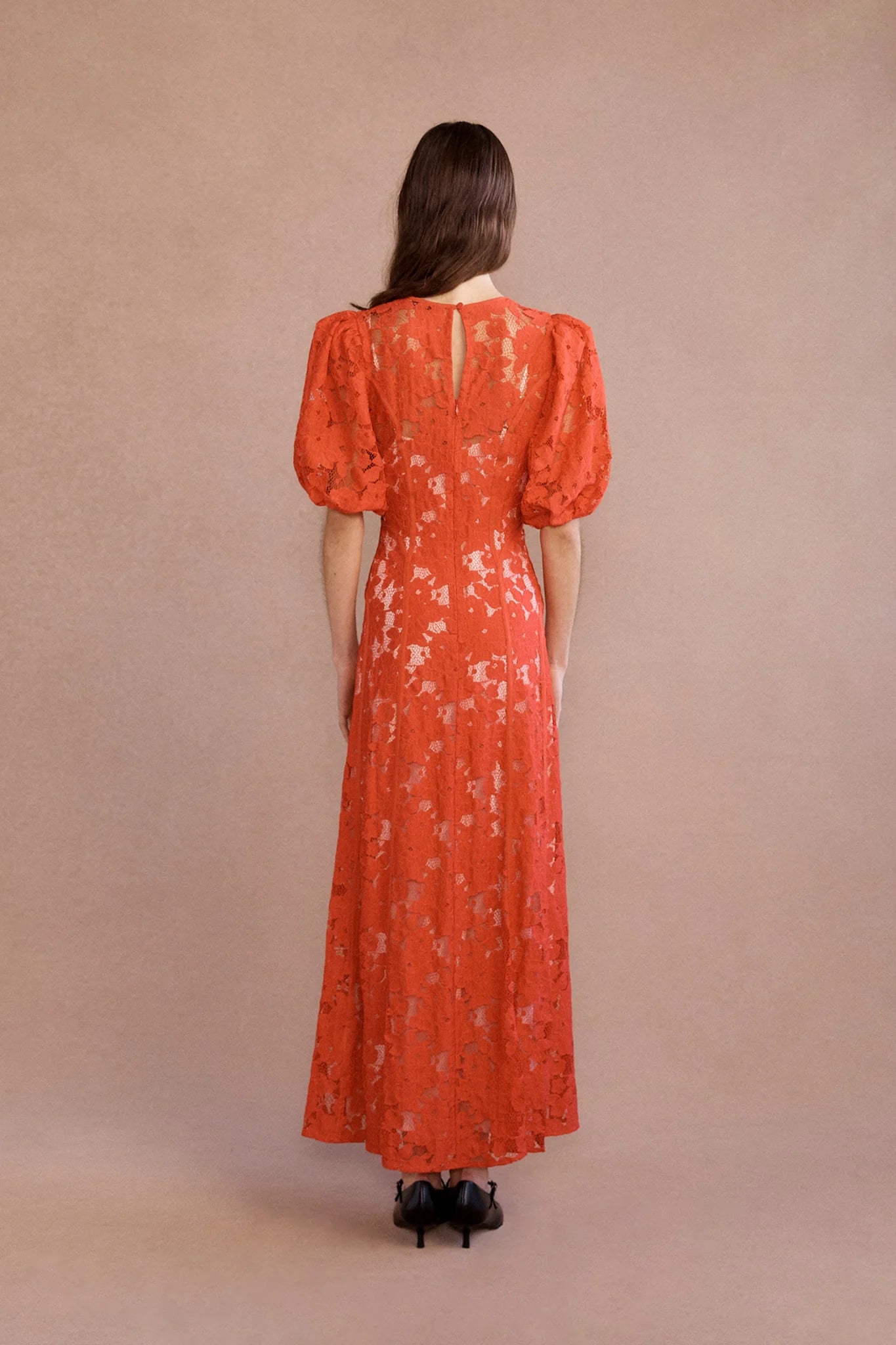 Lovaan Adeline Lace Midi Dress
