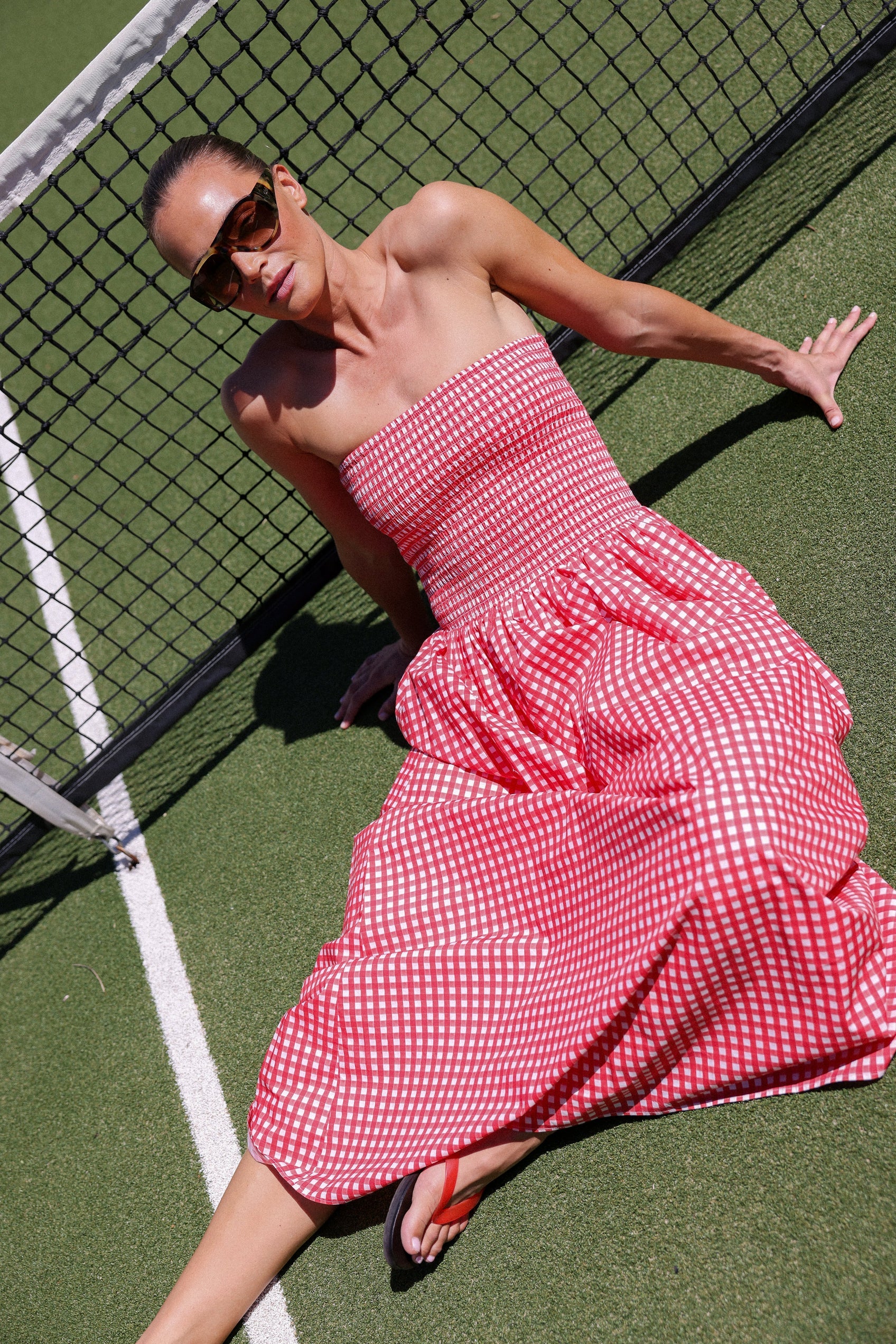 Aston Studio Layla Dress in Ruby Gingham