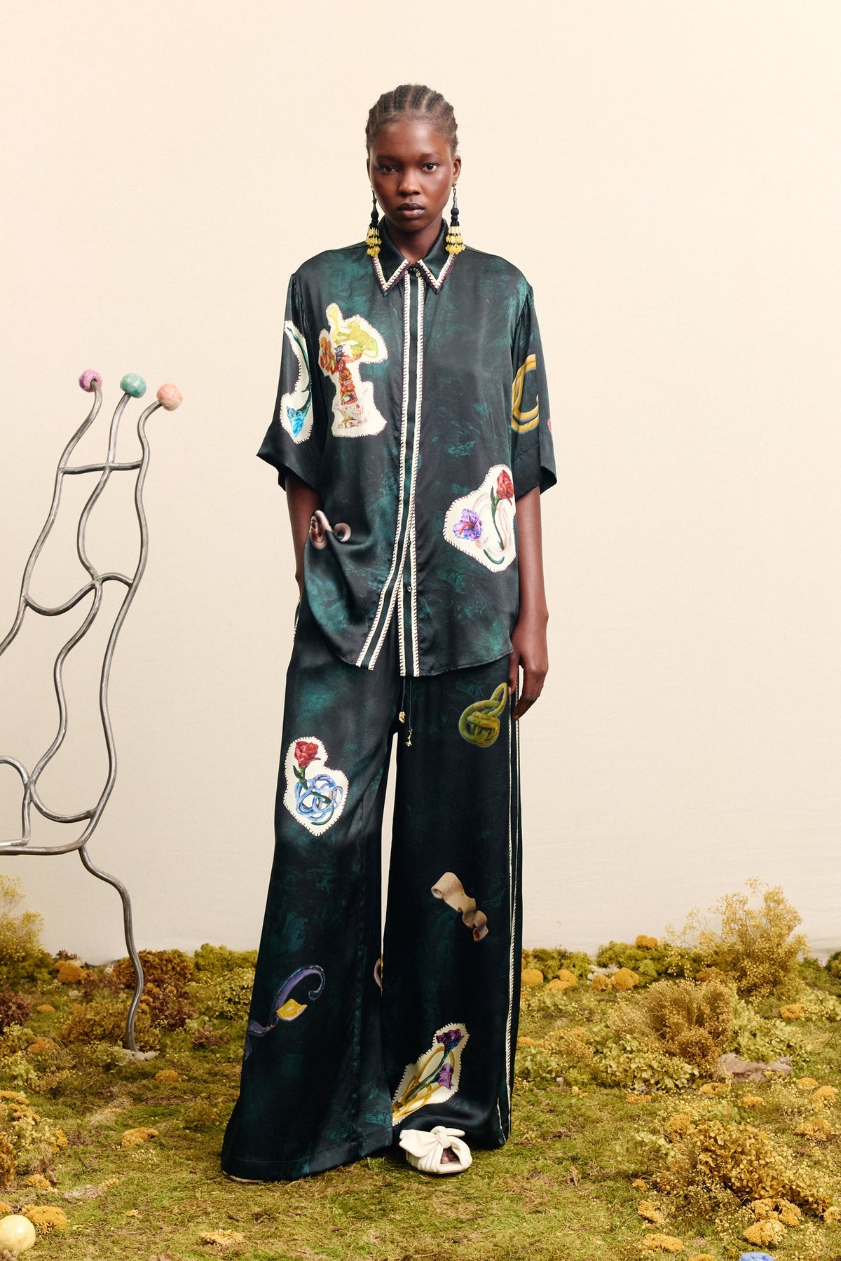 Alémais florero silk shirt