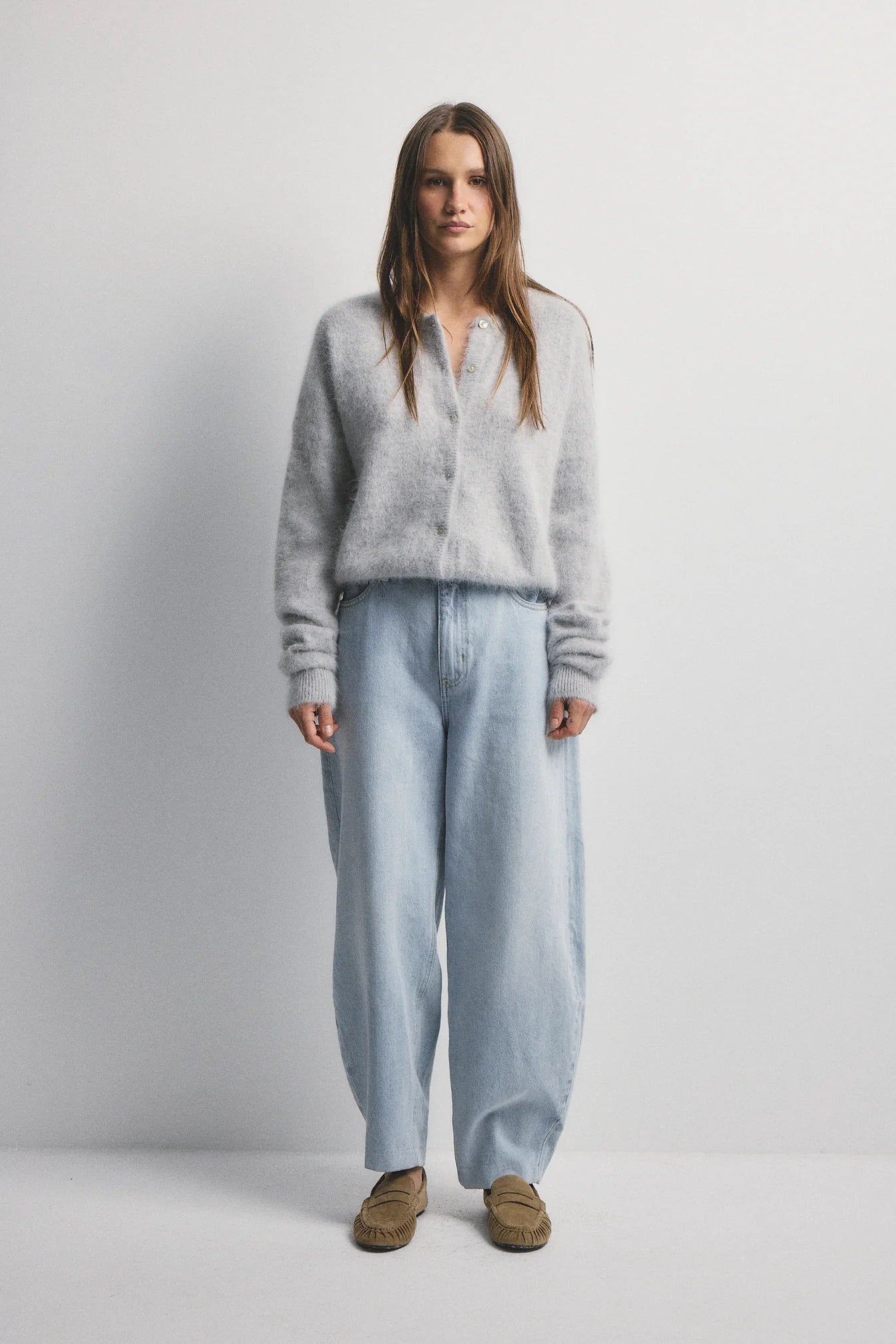 World Of Nomads Frankie Cashmere Crew Neck Cardigan