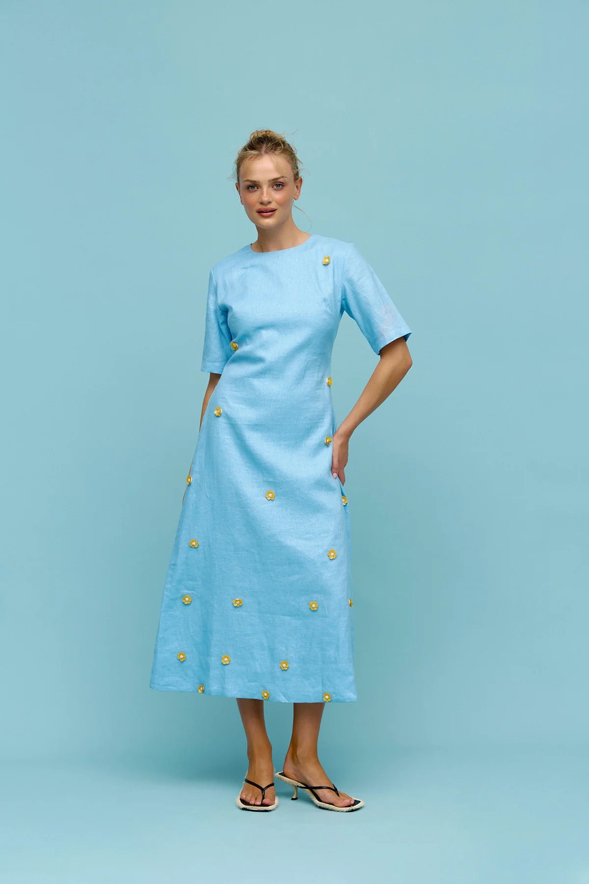 Binny Advantage Short Sleeve Midi Dress Dress