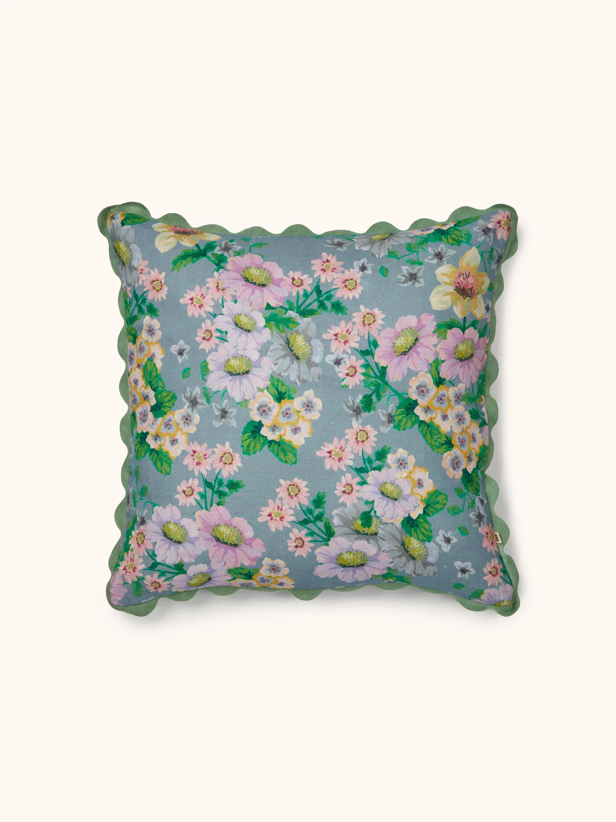 Bonnie & Neil Buttercup Blue Cushion 50cm