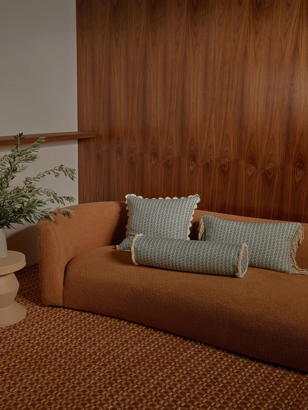 Bonnie & Neil Petit Madeline Blue Cushion 60x40