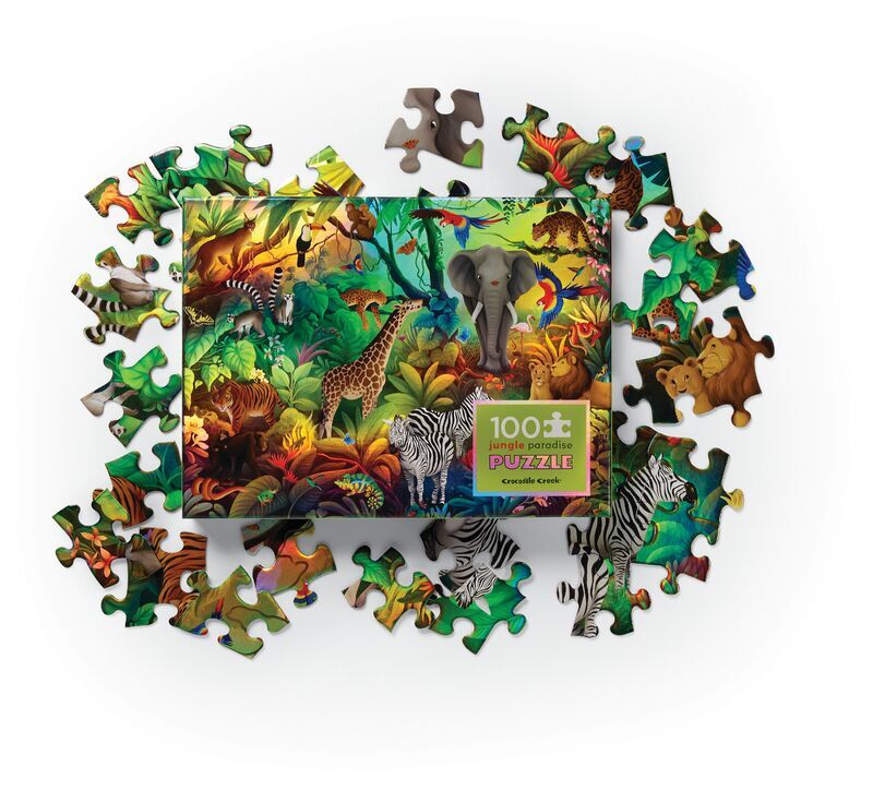 Holographic Puzzle Jungle Paradise