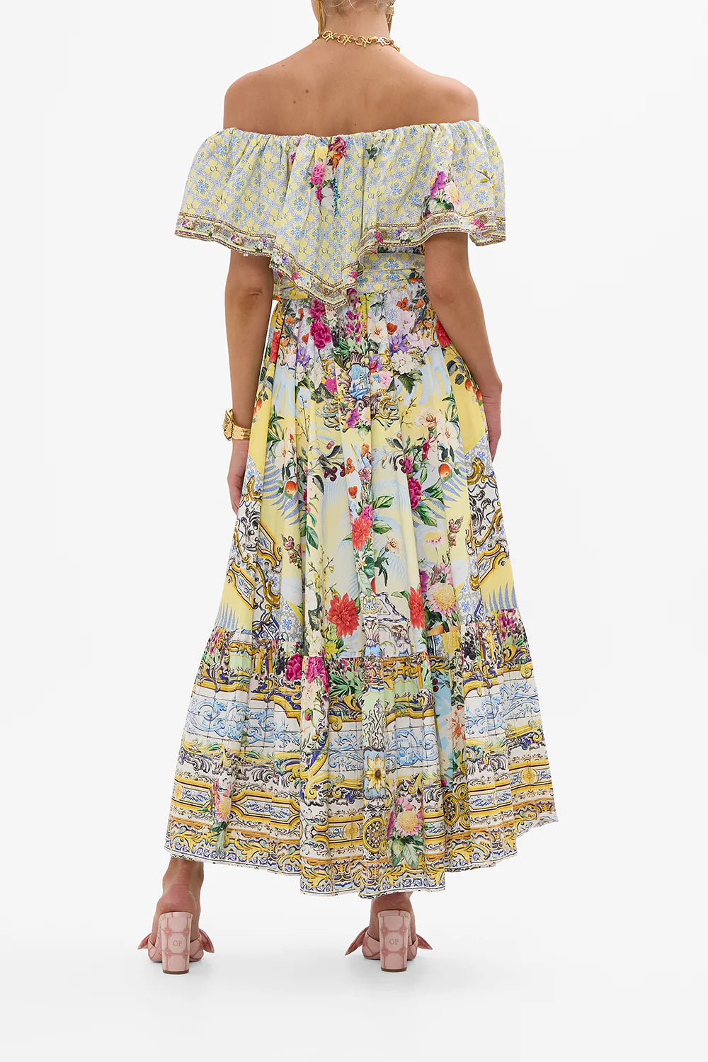 Camilla shoulder frill dress