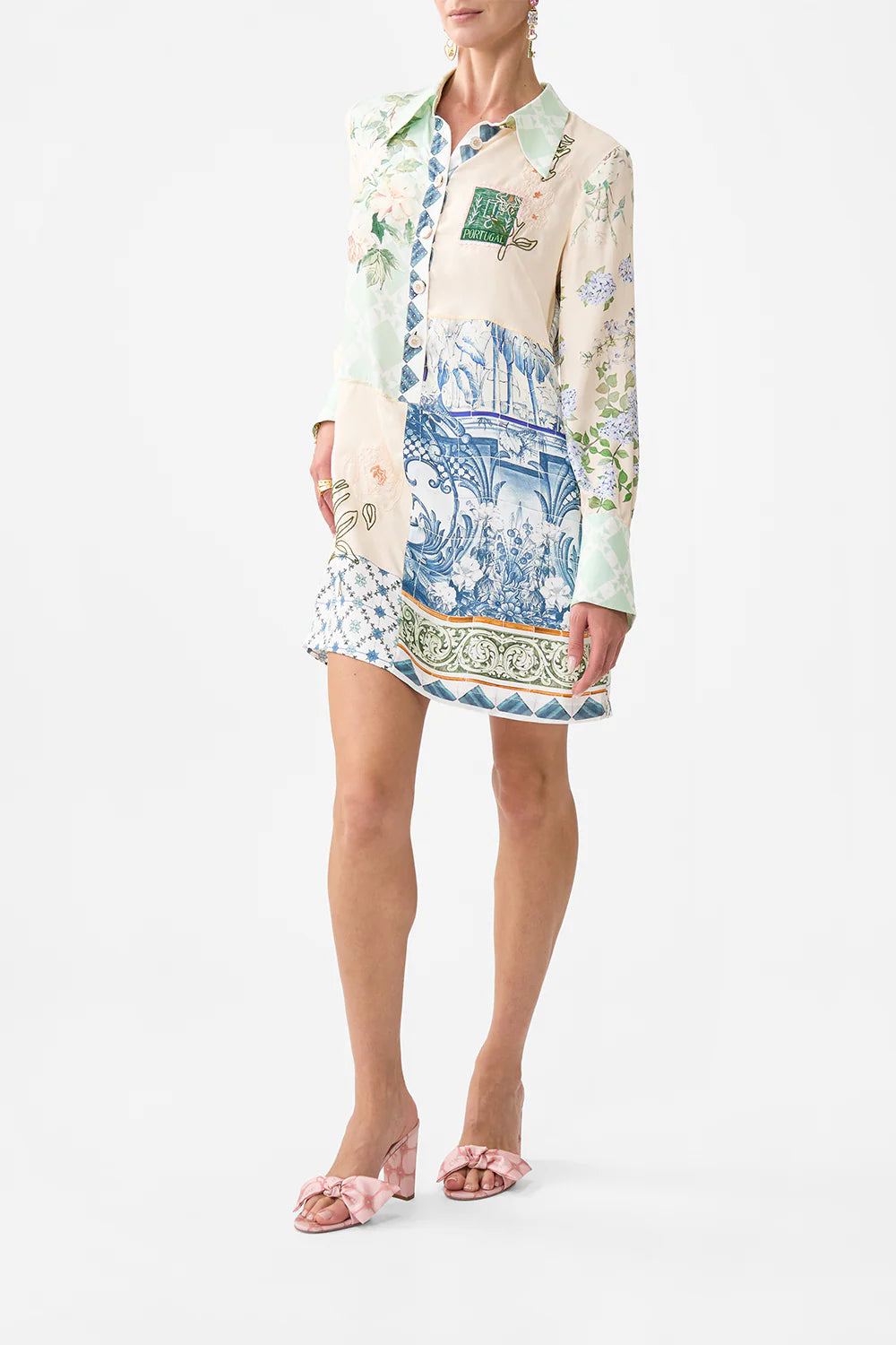 Camilla mini shirt dress