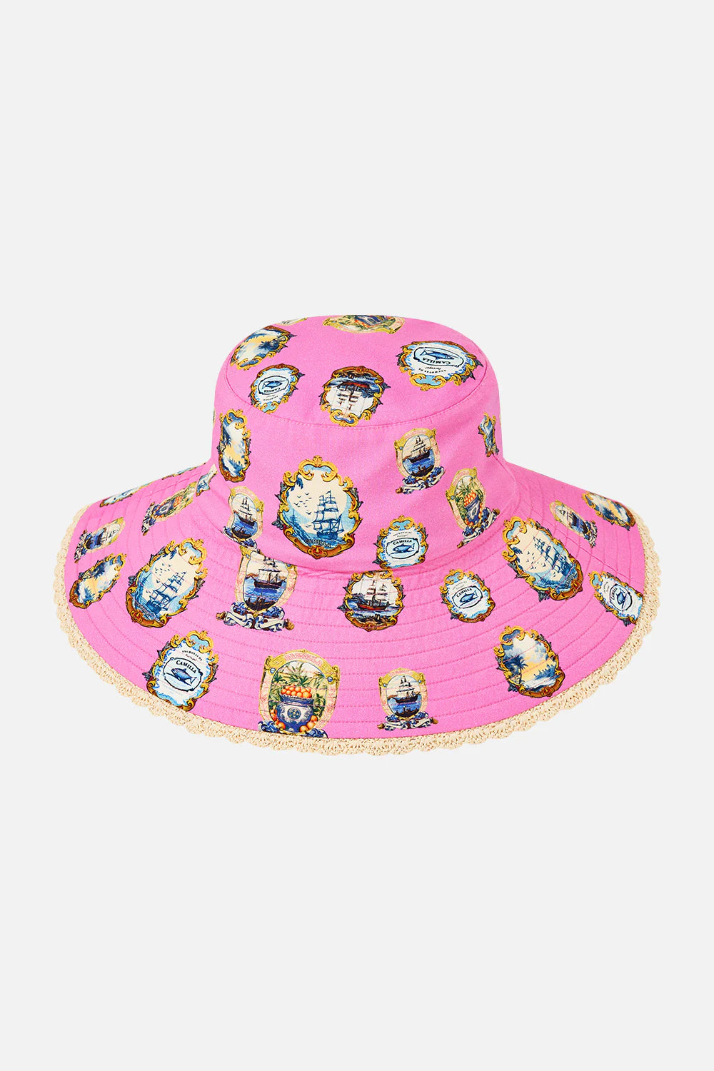 Camilla wide brim bucket hat