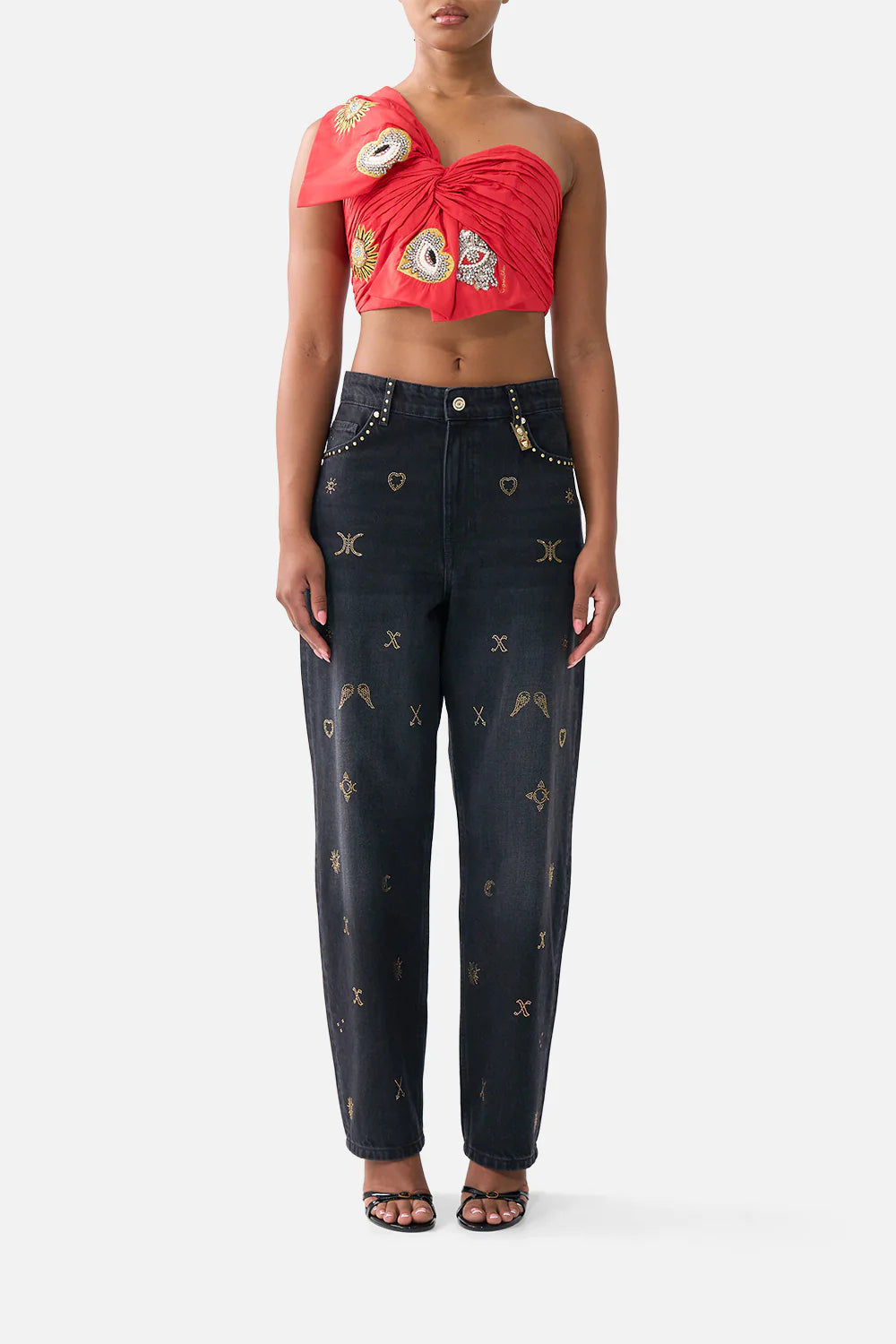 Camilla ASYMMETRIC BOW TOP