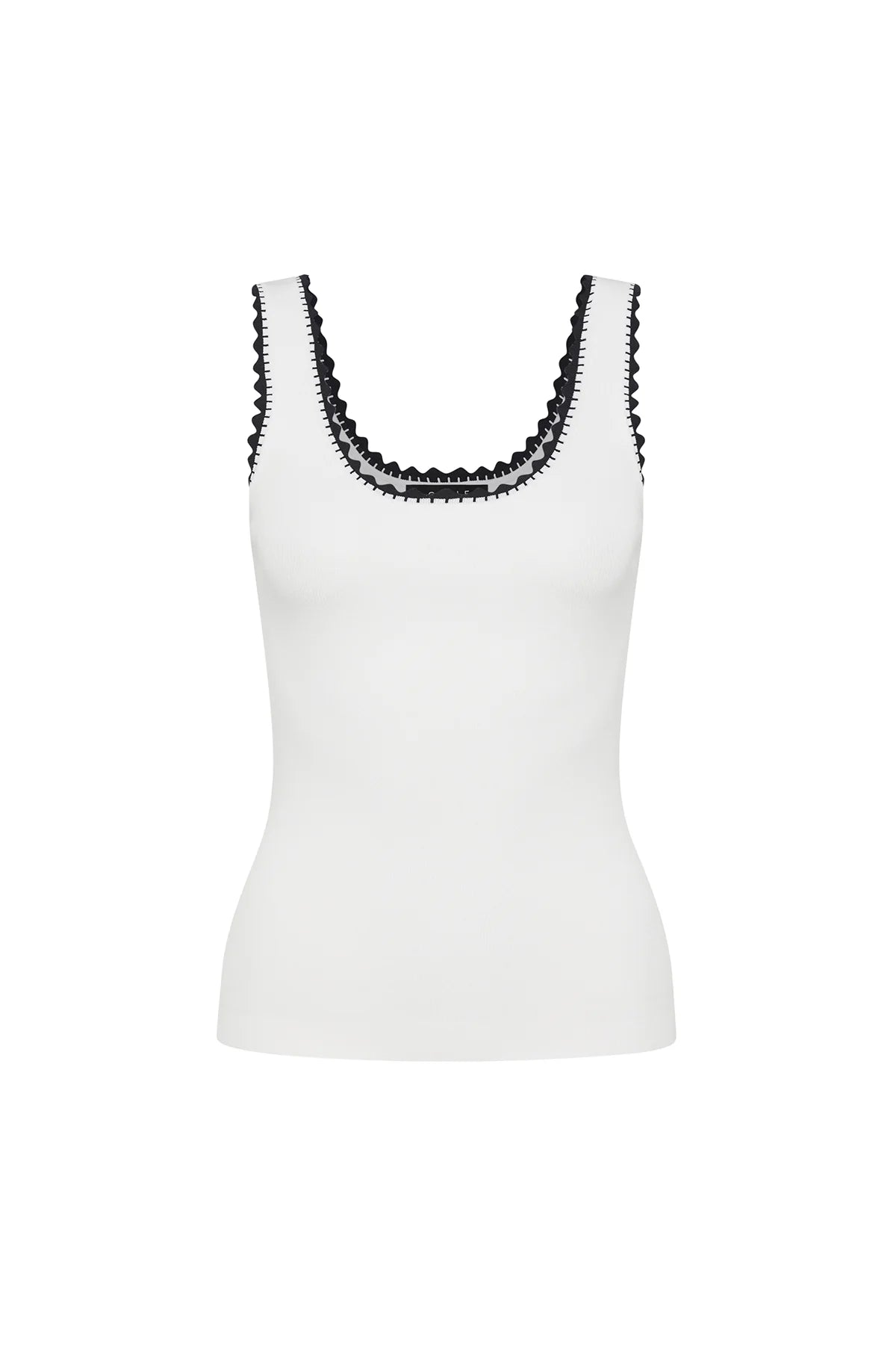 Cable Crepe Knit Tank