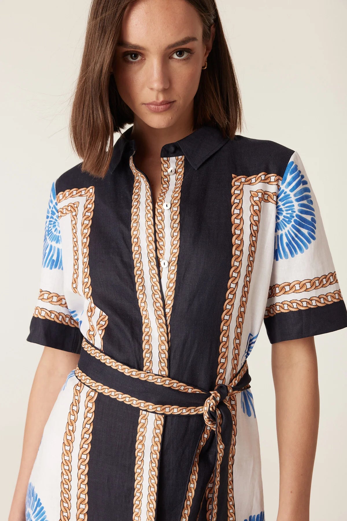 Cable Caletta Linen Dress