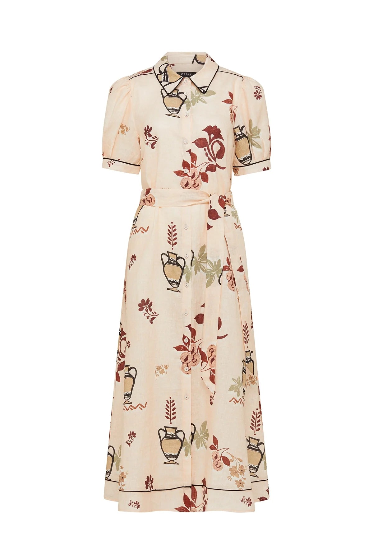 Cable Avondale Linen Midi Dress