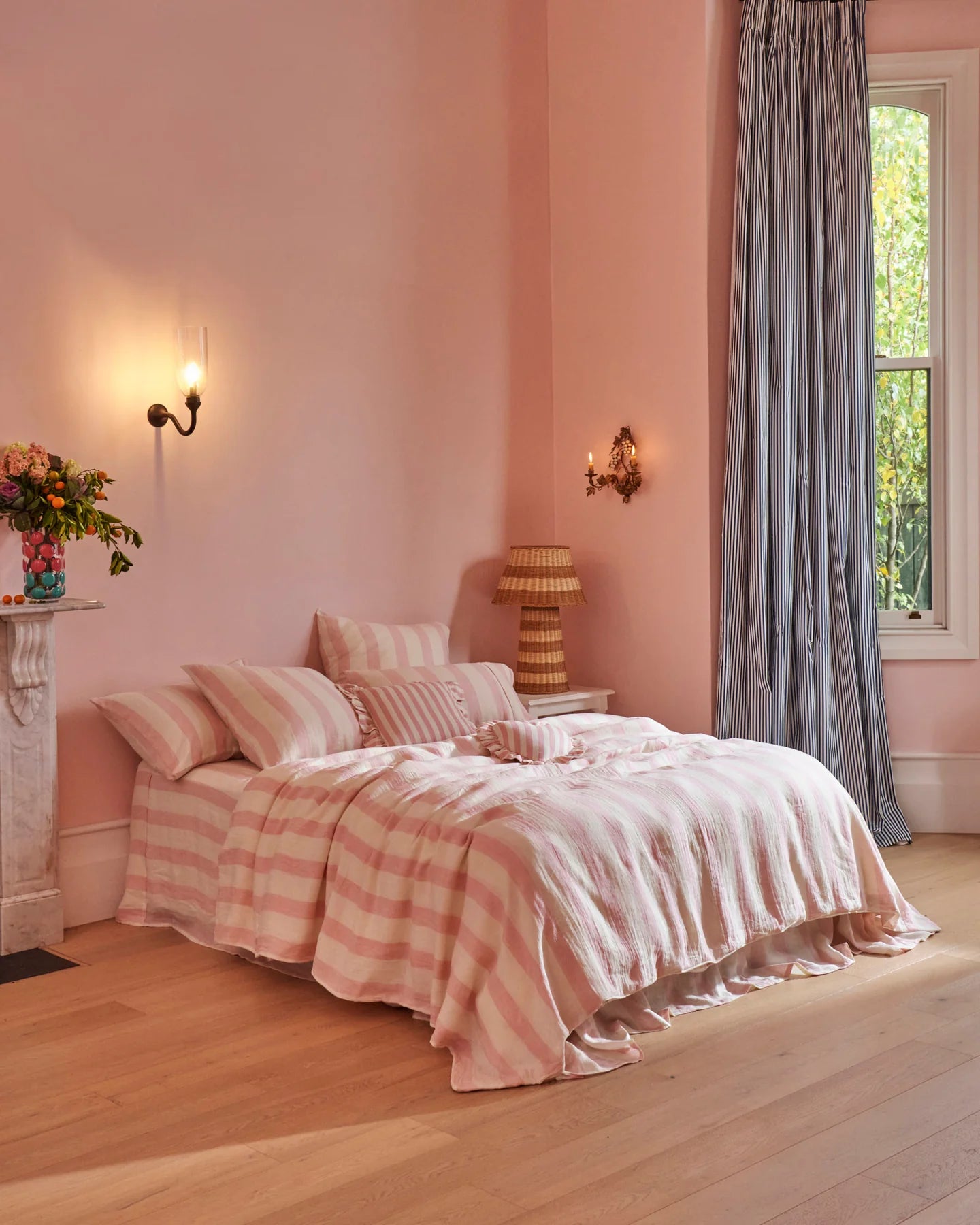 Kip & Co Candy Stripe Linen Quilt Cover