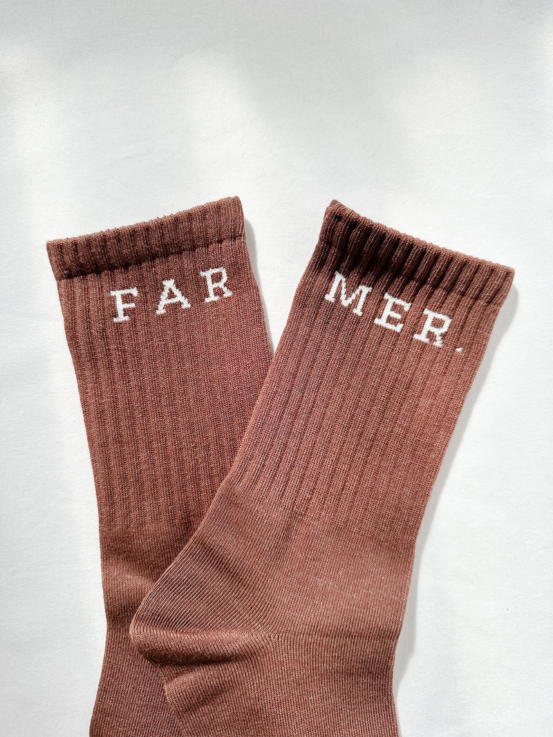 FAR MER. Chocolate Boot Socks