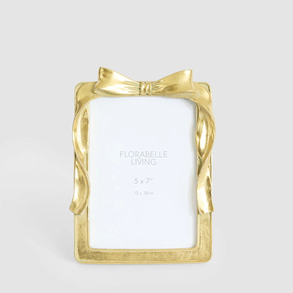 Lumi Bow Photo Frame Gold