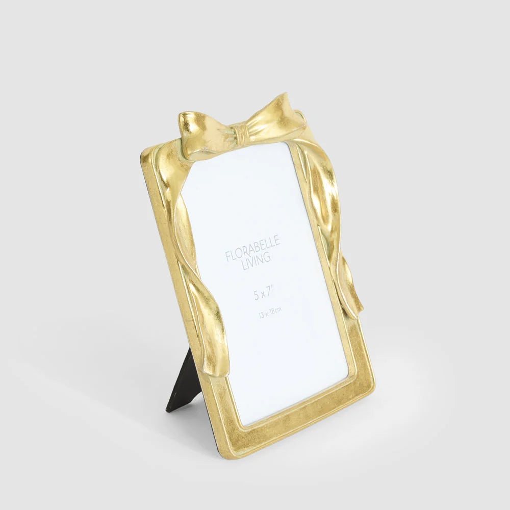 Lumi Bow Photo Frame Gold