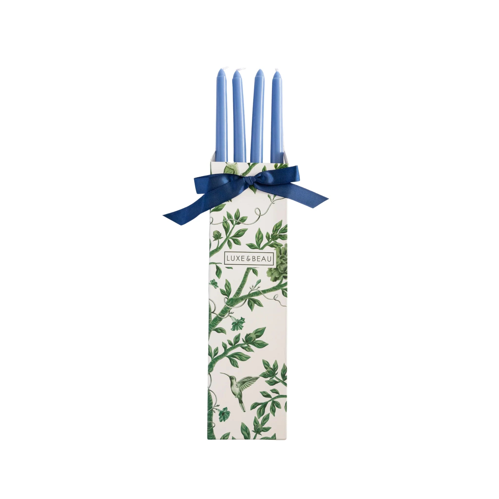 Dark Blue Taper Candles (Set of 4)