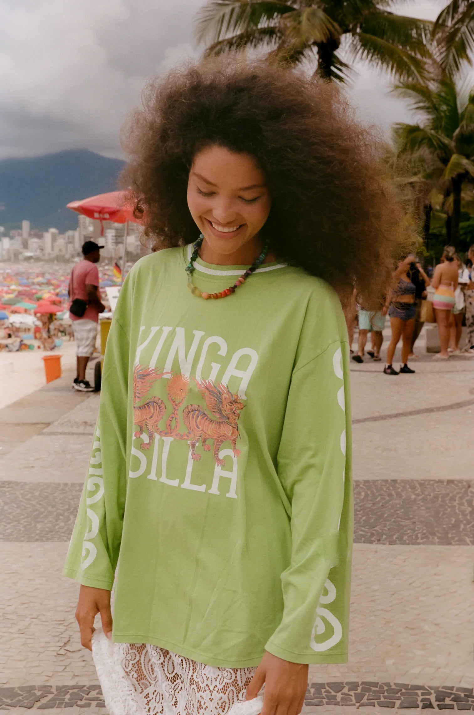Kinga Csilla Deserted Dragon Roses Tee